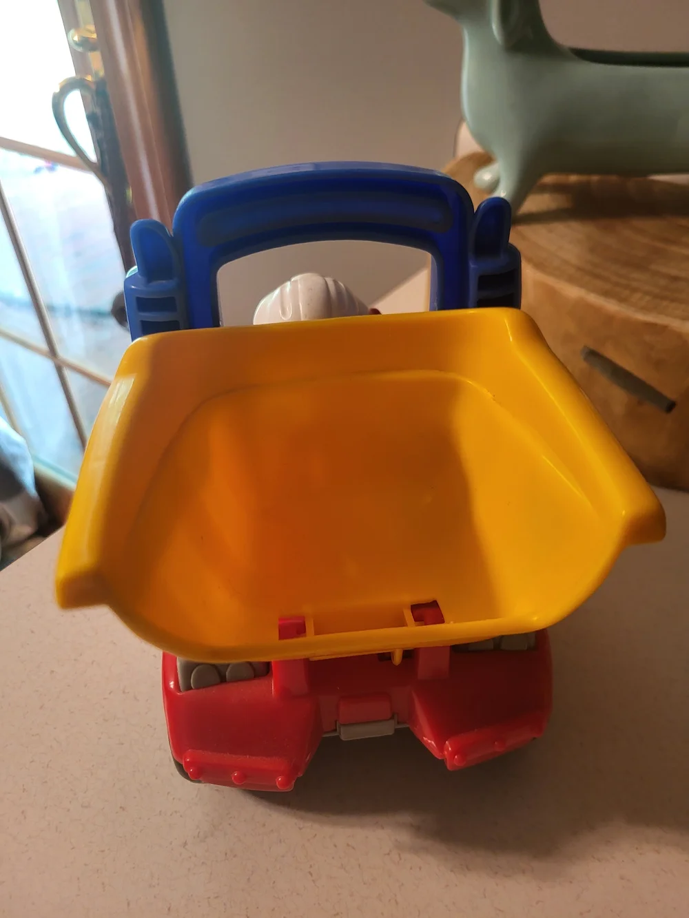 Fisher Price Little People Construction Dump Truck Toy Red Yellow